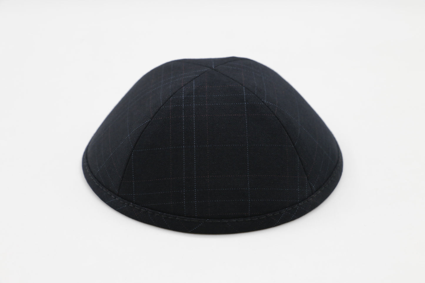Black Plaid Suit Yarmulka