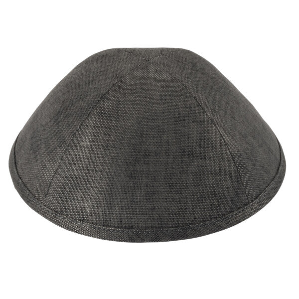 Grey Chambray Linen Yarmulka