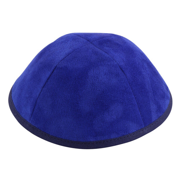 Royal Blue Suede with Navy Rim Yarmulka