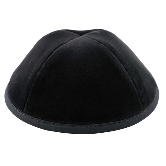 Grey Velvet Yarmulka