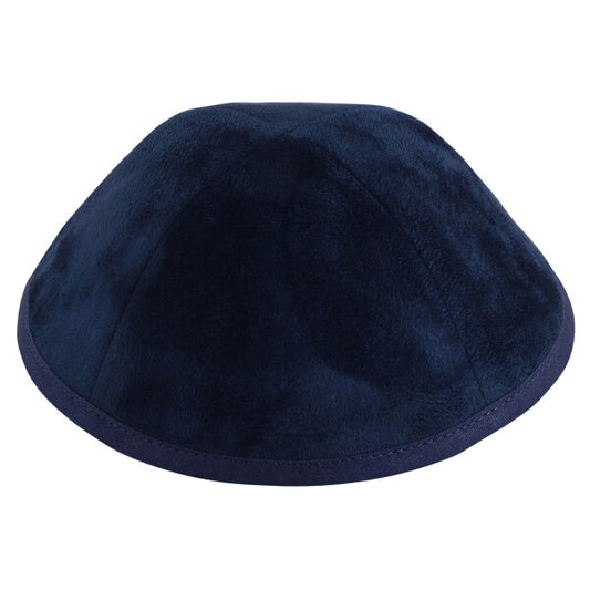 Navy Suede Yarmulka