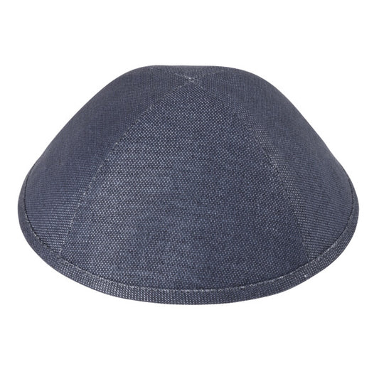 Blue Chambray Linen Yarmulka