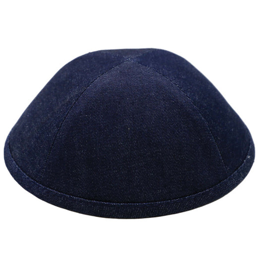 Dark Blue Denim Yarmulka