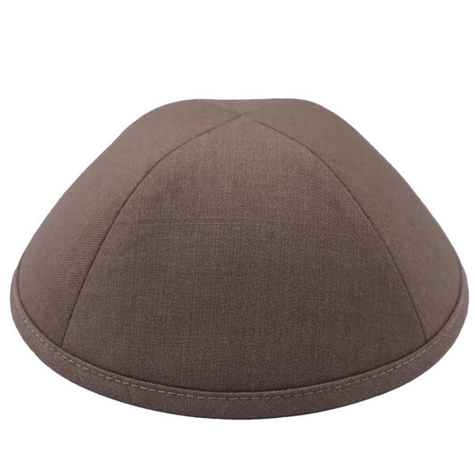 Tan on tan Plaid Suit Yarmulka