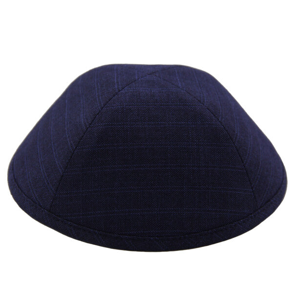 Navy Double Pinstripe Suit Yarmulka