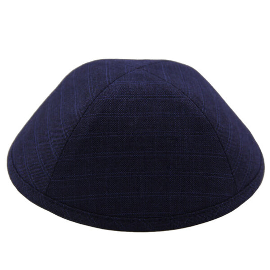 Navy Double Pinstripe Suit Yarmulka