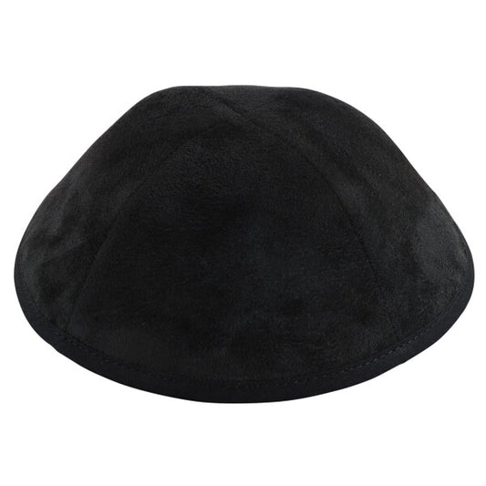 Black Suede Yarmulka