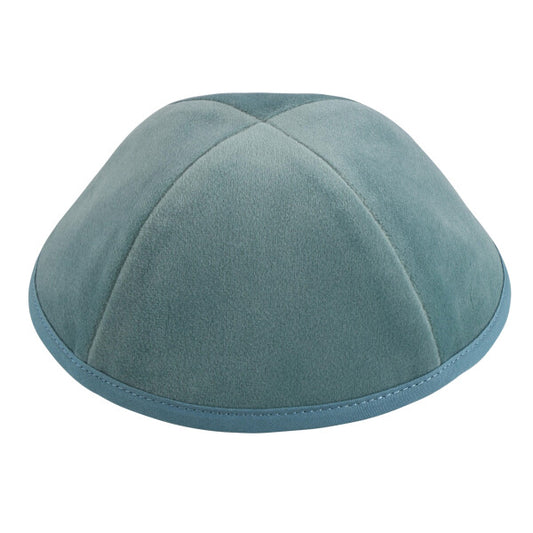 Sea Foam Velour Yarmulka