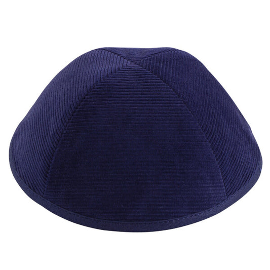 Navy Corduroy Yarmulka